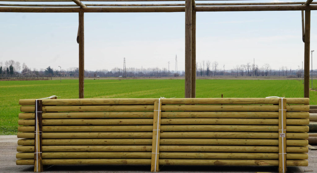 Legname Trattato Piegato Parallelo Di Struttura Costruzione Antica Di